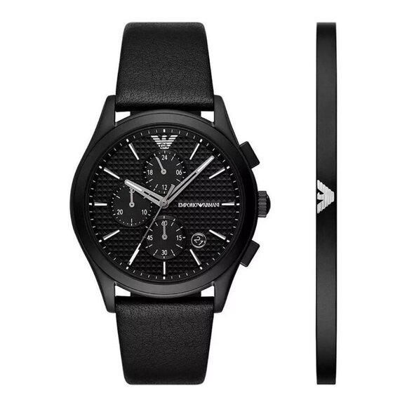 FX04924B NWT Emporio Armani Fashion Men's Quartz Steel Authentic Watch - Picture 1 of 4